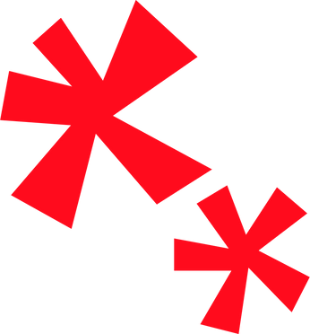 red asterisk